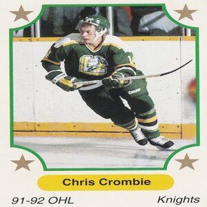 Chris Crombie - 1991 7th Inning Sketch "Tomorrow's Stars Today" Hockey Card
